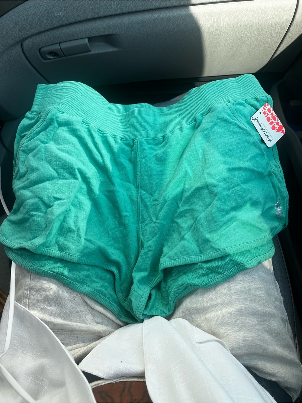 FREE PEOPLE MOVEMENT NWT Women’s Teal Knit Lounge Shorts
